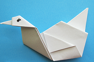 Origami Schwan selber falten – einfache Anleitung